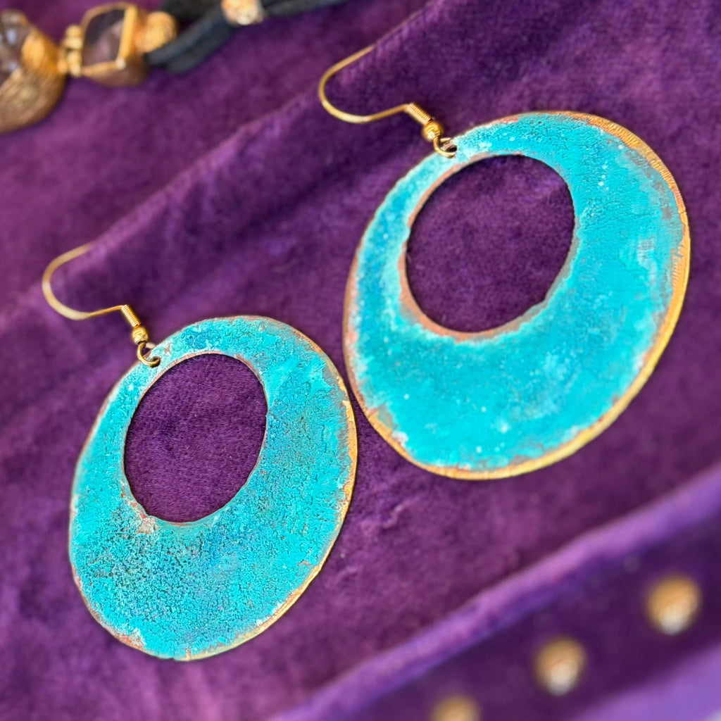 Oxide Brass Earrings