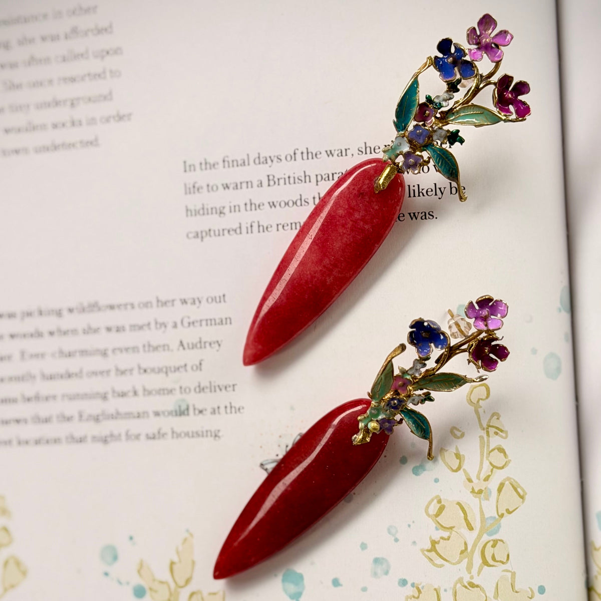 Bloom Brass Earrings