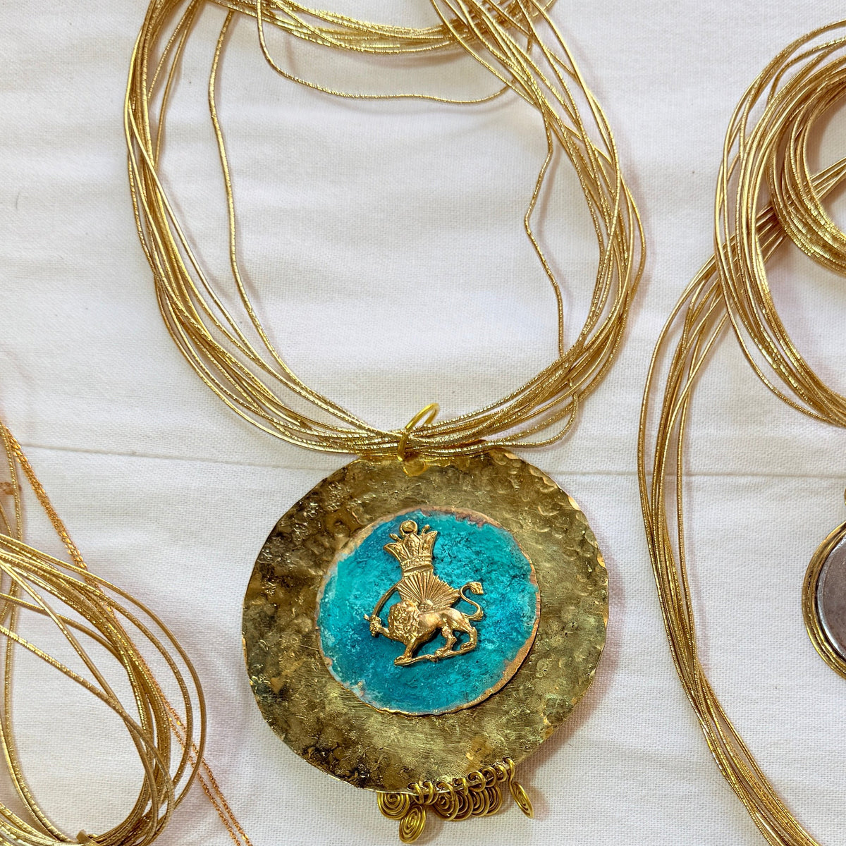 Lion & Sun Necklace