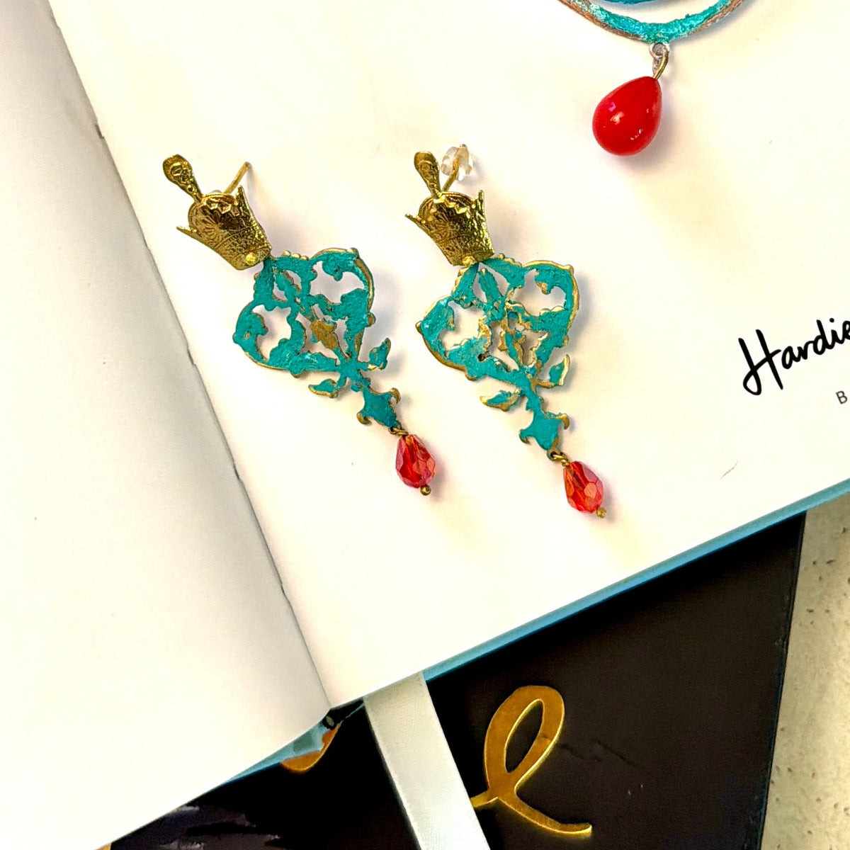 Oxide Crown Earrings