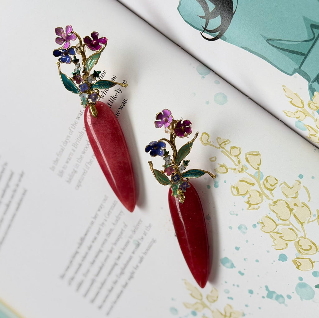 Bloom Brass Earrings