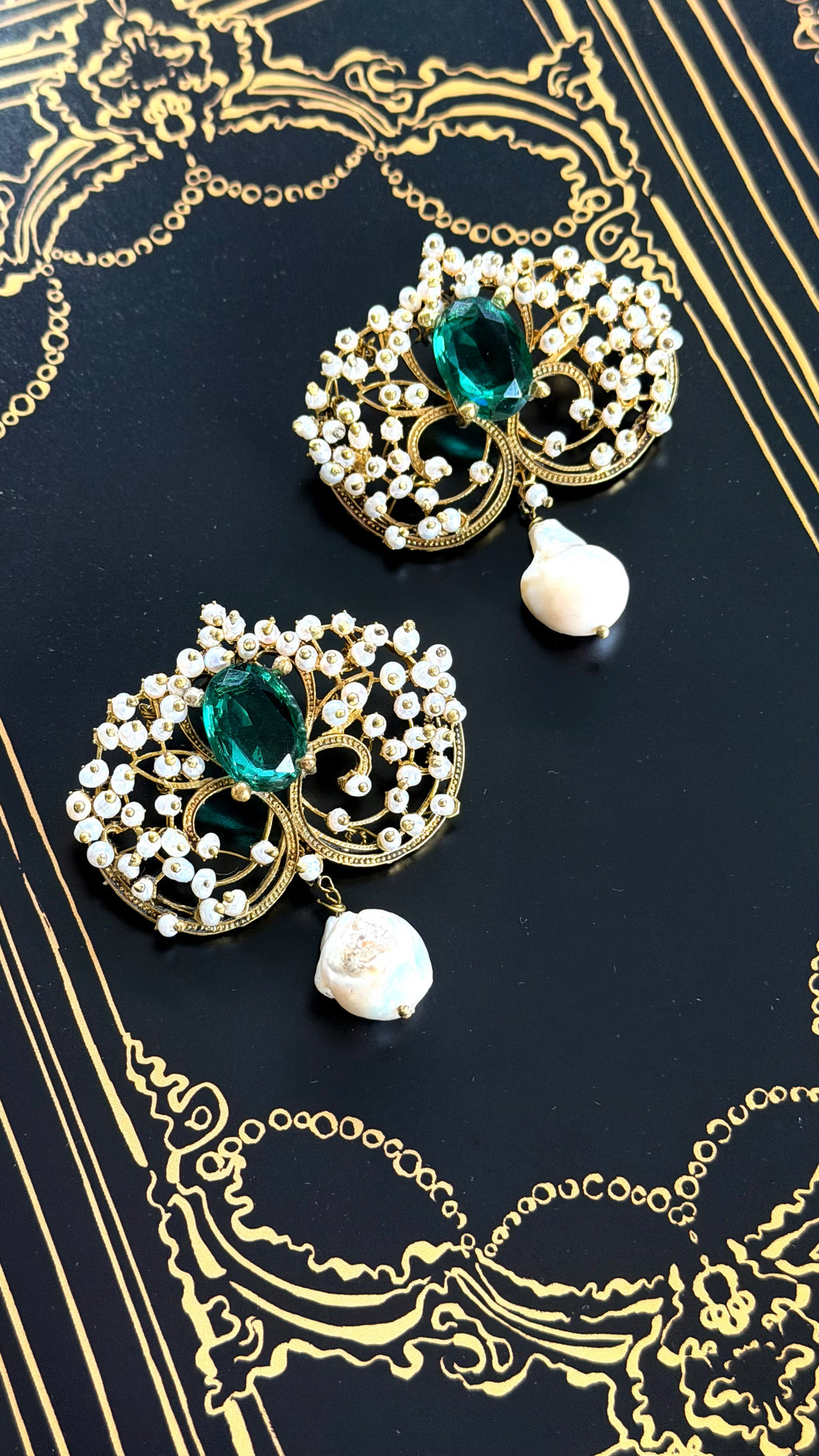 Victoria Brass Earrings