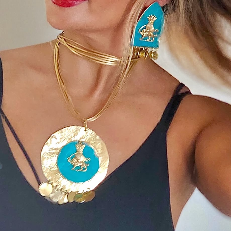 Lion & Sun Necklace