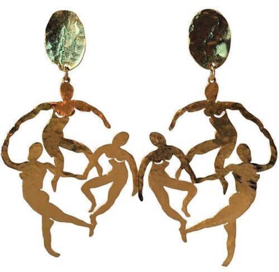 Gold plated Dance Earrings