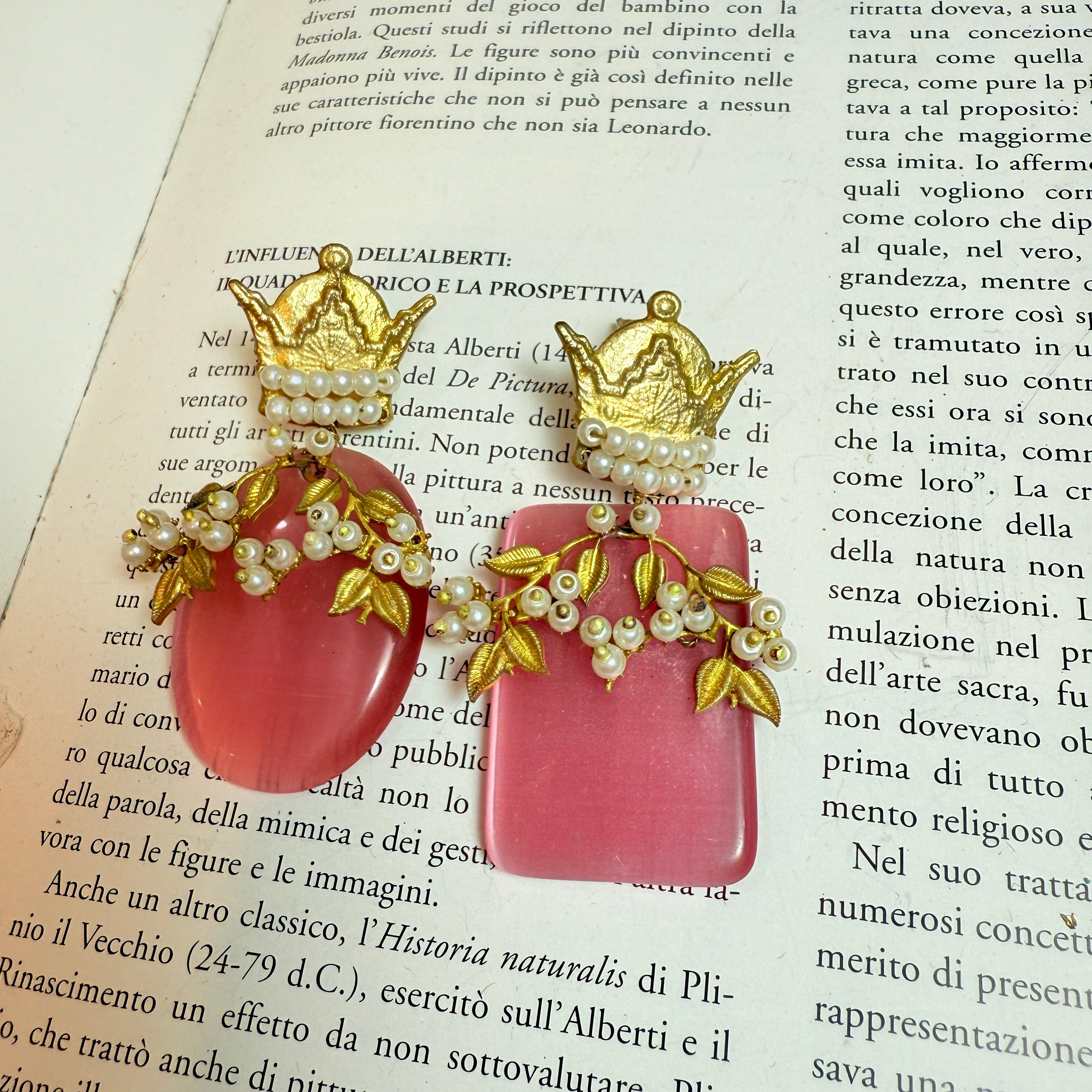 Pink Queen Earrings