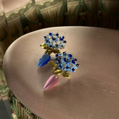 Brass Blossom Earrings