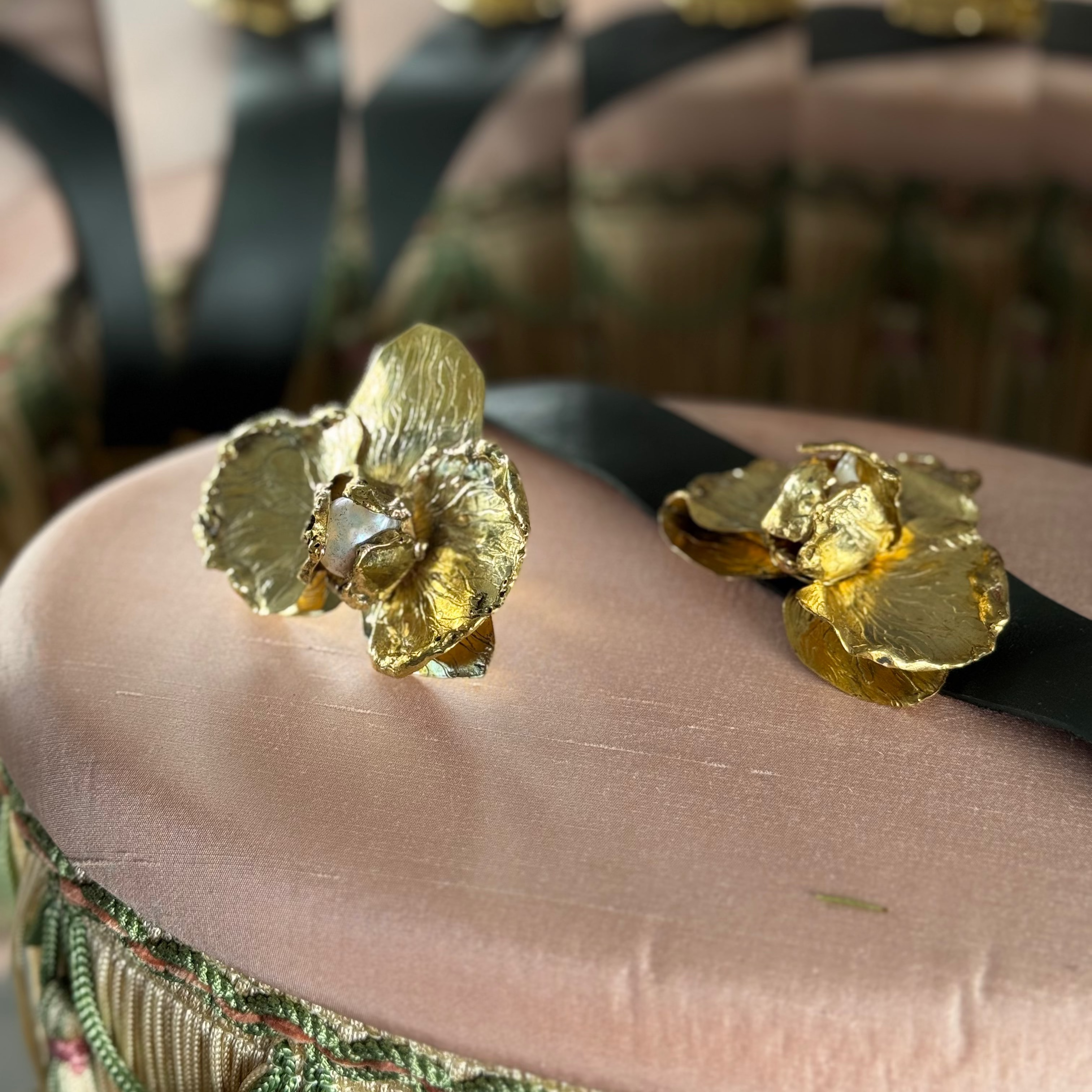 Orchid Brass Ring